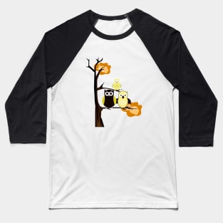 Yellow Owls Baseball T-Shirt